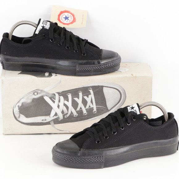 converse all star ox low black